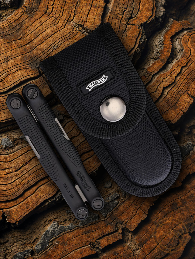 Walther Multi Tool Pliers Blades Screwdriver Ruler Bottle Opener Diameter Gauge