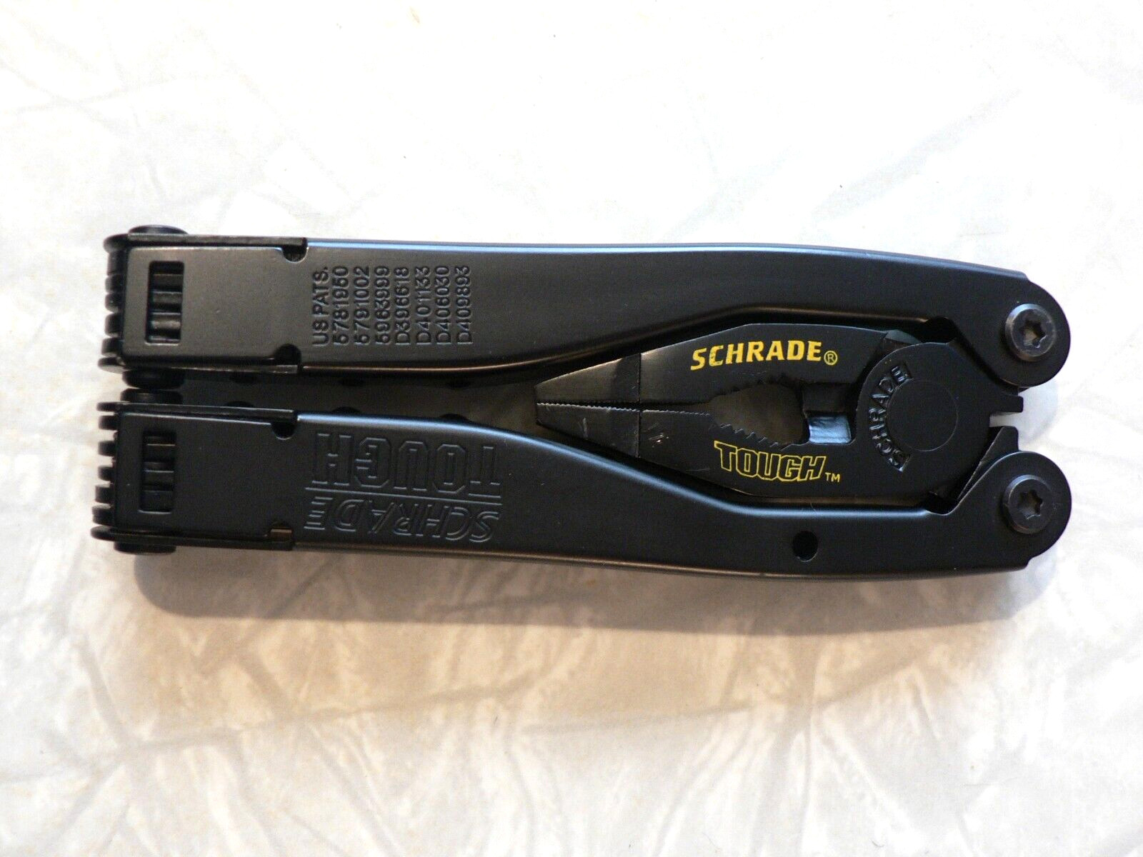 Vintage Schrade Tough Tool Multi-Tool ST1 Series 3 Black Variation with Sheath