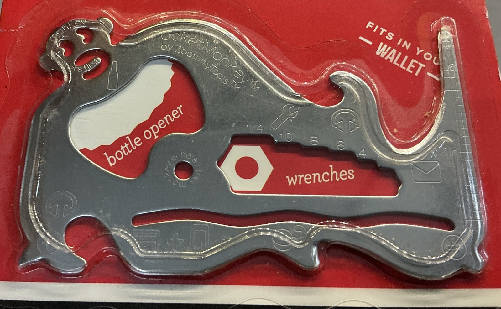 New Zootility Pocket Monkey – The Really Really Think Multi Tool – Wallet Size