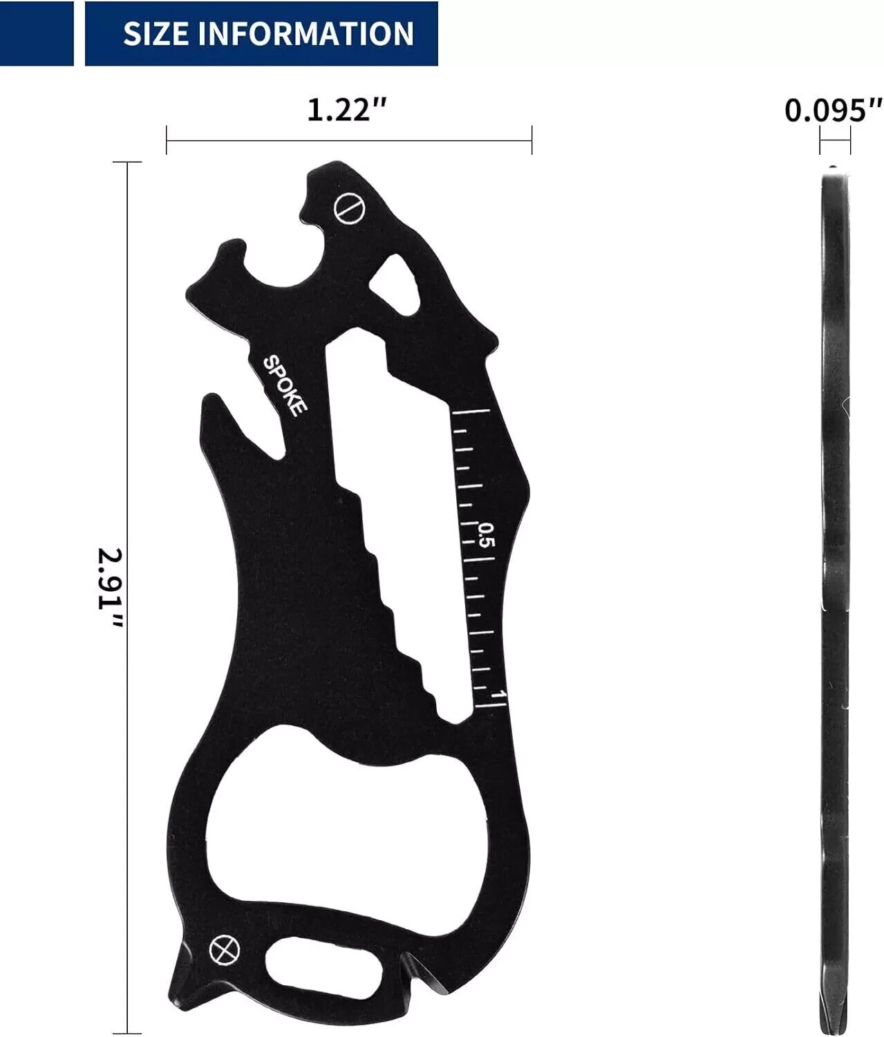 Compact Stainless Steel Multi-tool Key (Black Panther) Brand New in Box!!