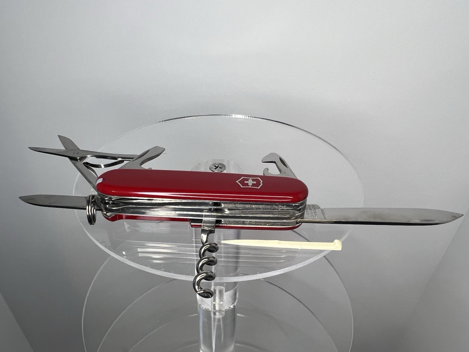 Victorinox Officer Suisse Multi-Tool Knife Red 8 Tools Stainless Steel