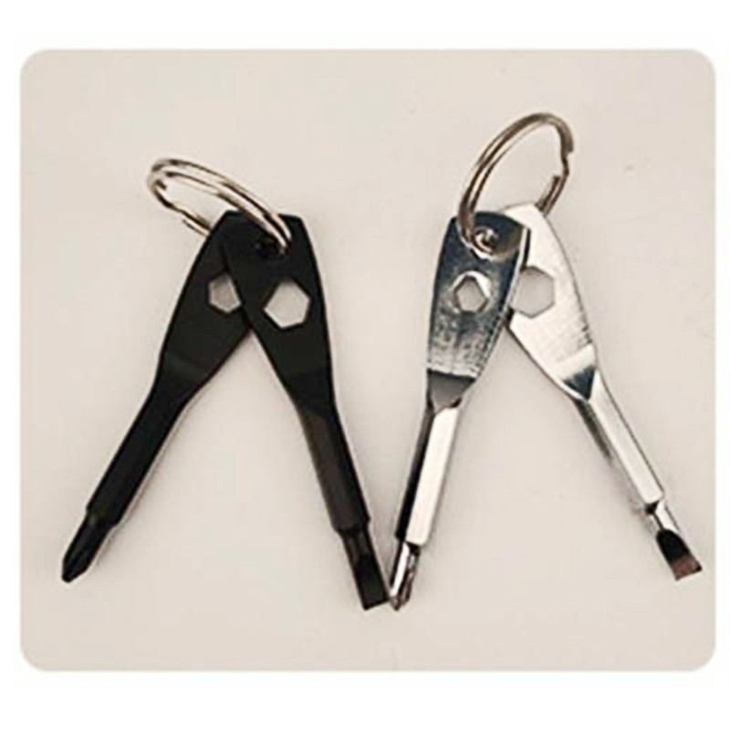 Keychain Screwdriver Men Gifts Tool Stocking Stuffers Portable for Key Shaped Ga