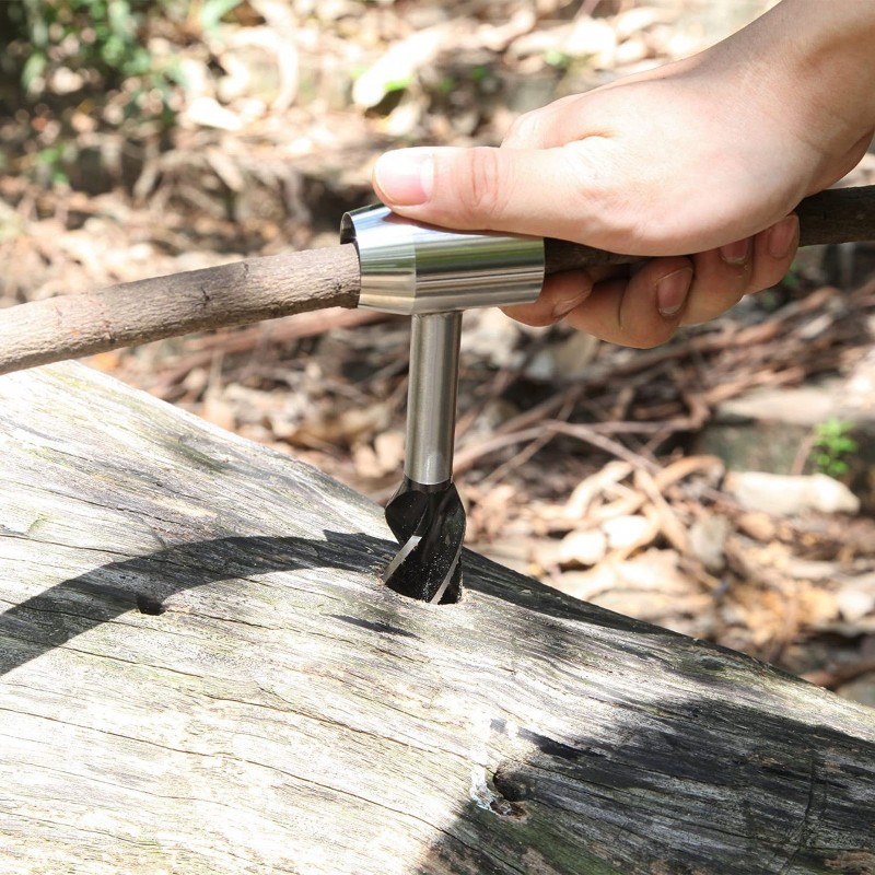 Survival Tools Durable Manual Auger for Settlers Wrench Metal
