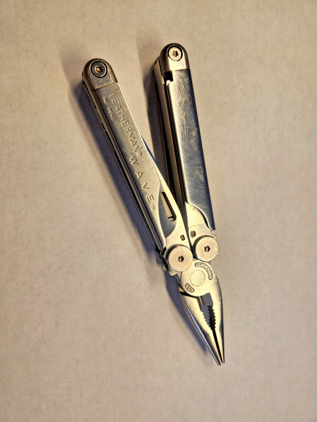 Nice! Vintage Leatherman Wave USA Stainless Steel Multi Tool Nov 99 FREE SHIP
