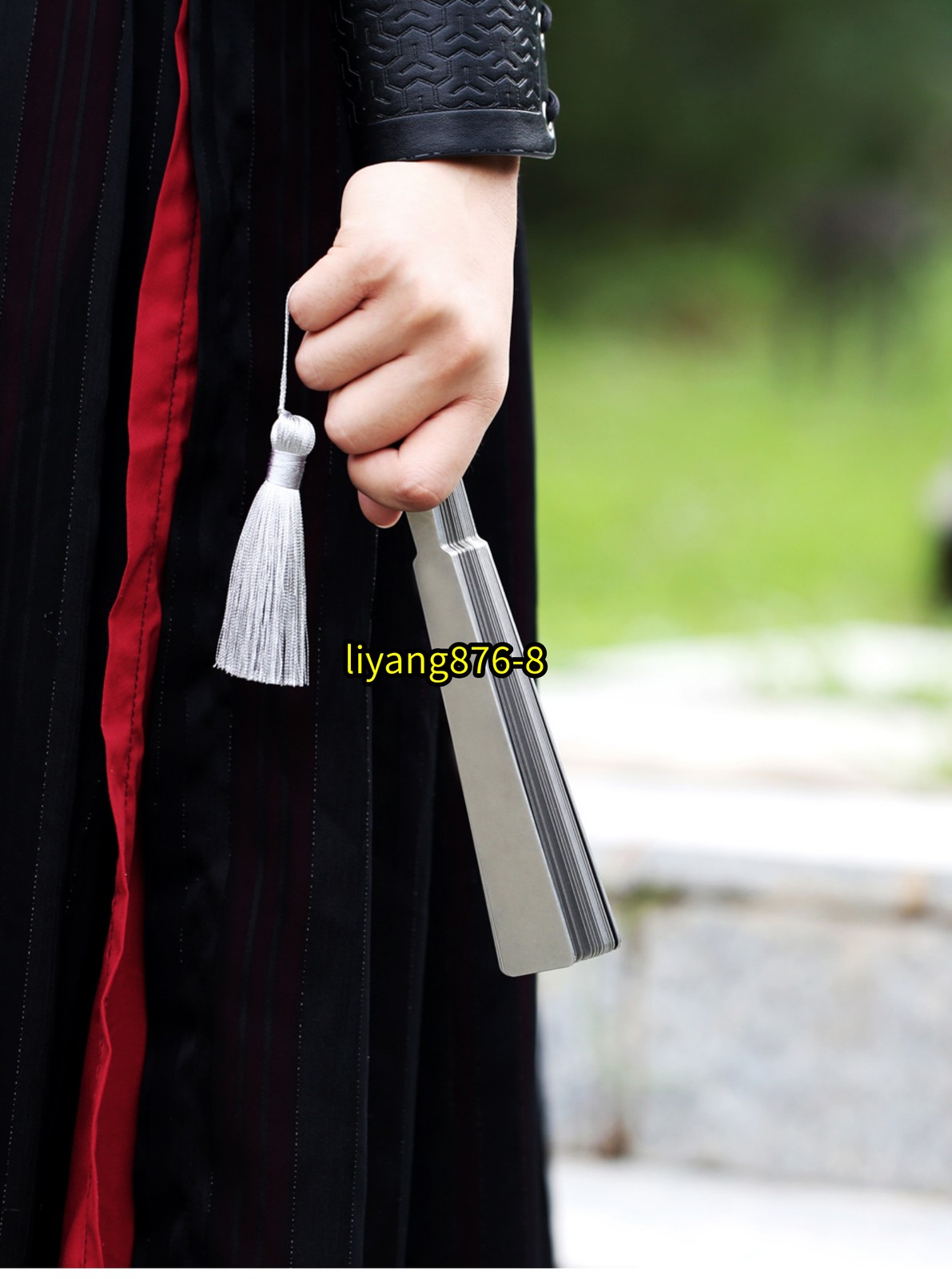 Stainless Steel Metal Folding Fan Portable Martial Art Kung Fu Tai Chi Fan Toy