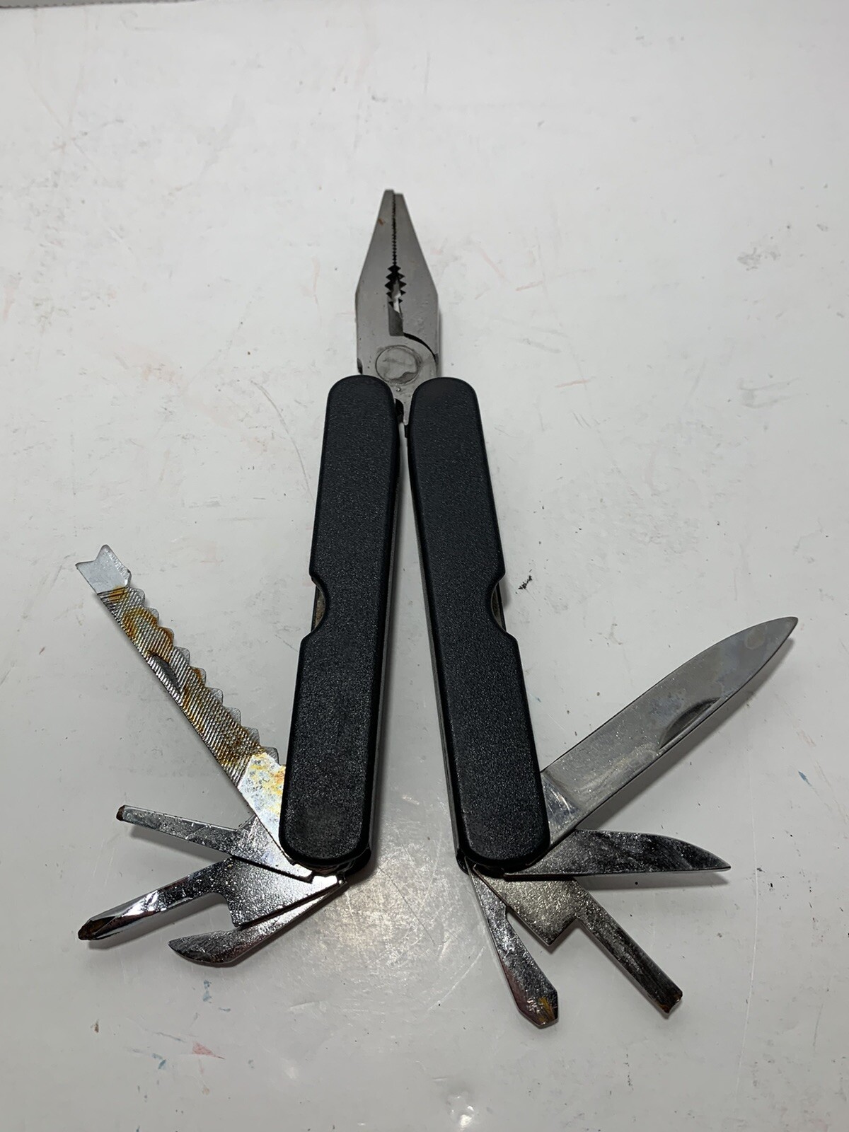 Lot of 3 Multitools Unbranded MultiPlier Plier Pocket Folding Knife 2 w/sheaths