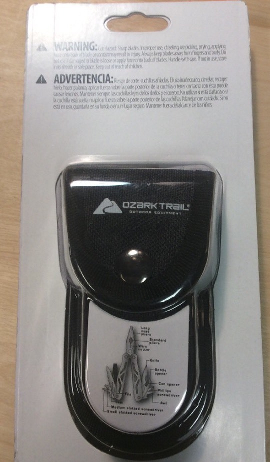 Ozark Trail 12-in-1 Multi Tool Heavy Duty w/Case Pliers Knife Saw Wire Cutter
