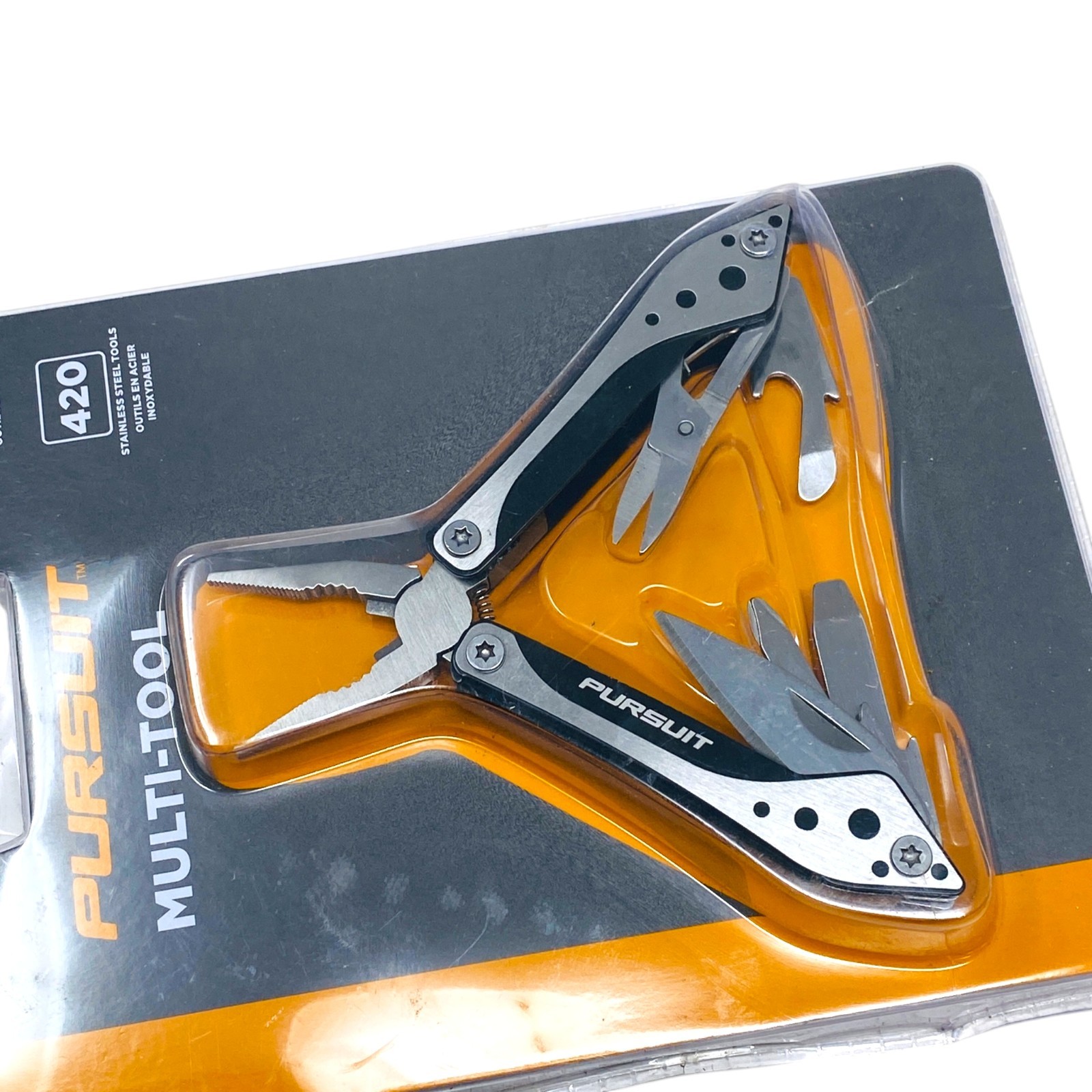 Pursuit 7-in-1 Multi-Tool Pocket Pliers Scissors Knife 420 Stainless Steel New