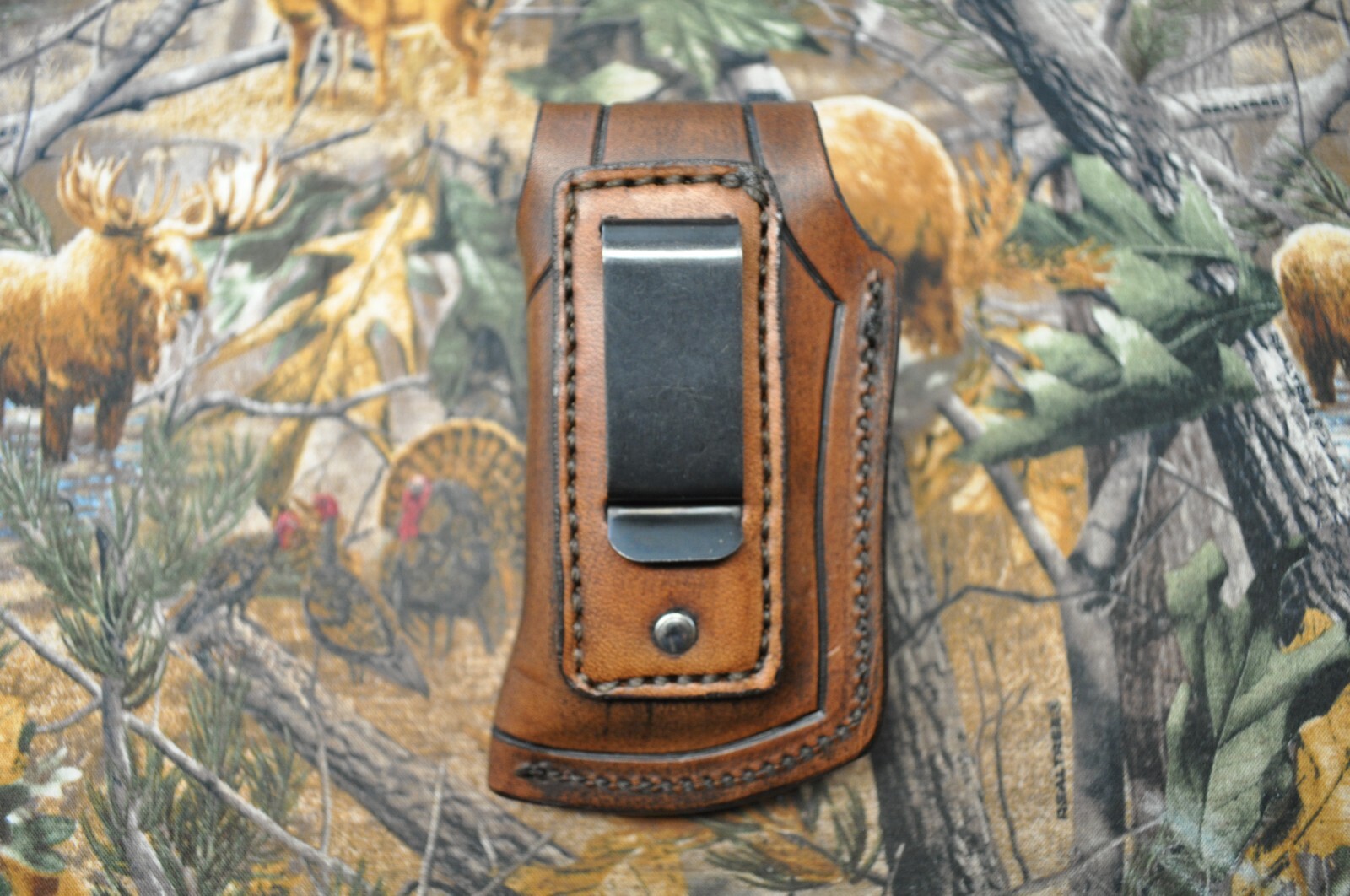 Custom Handmade Sheath With Clip for Leatherman Wave-R. Handed (Sheath Only)