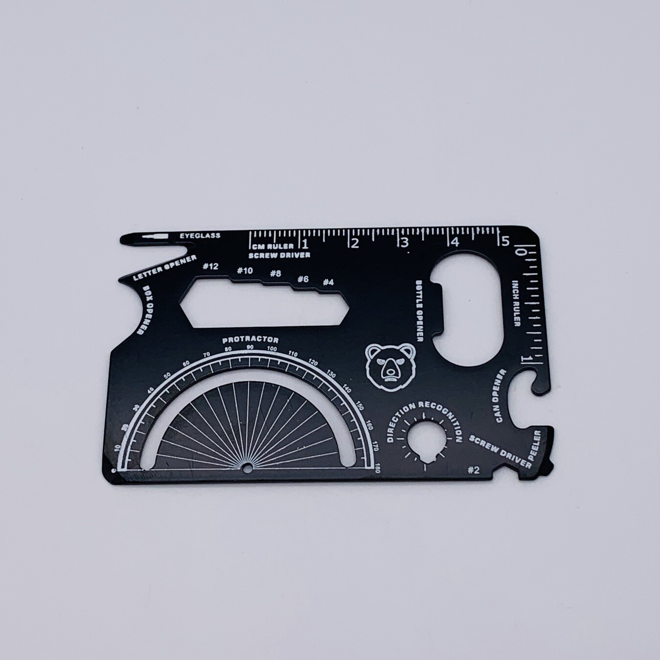 Heleman 19 in 1 Tools Multi Tool Metal Card Model RZ001 Black – Open Box