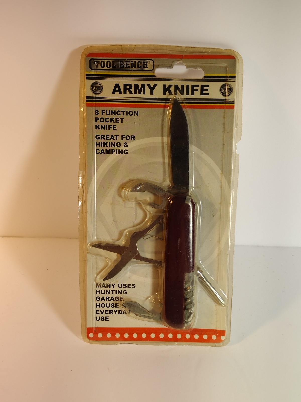 Army Knife~ Tool Bench ~8-in-1 Multitool Pocket Knife~New In Package