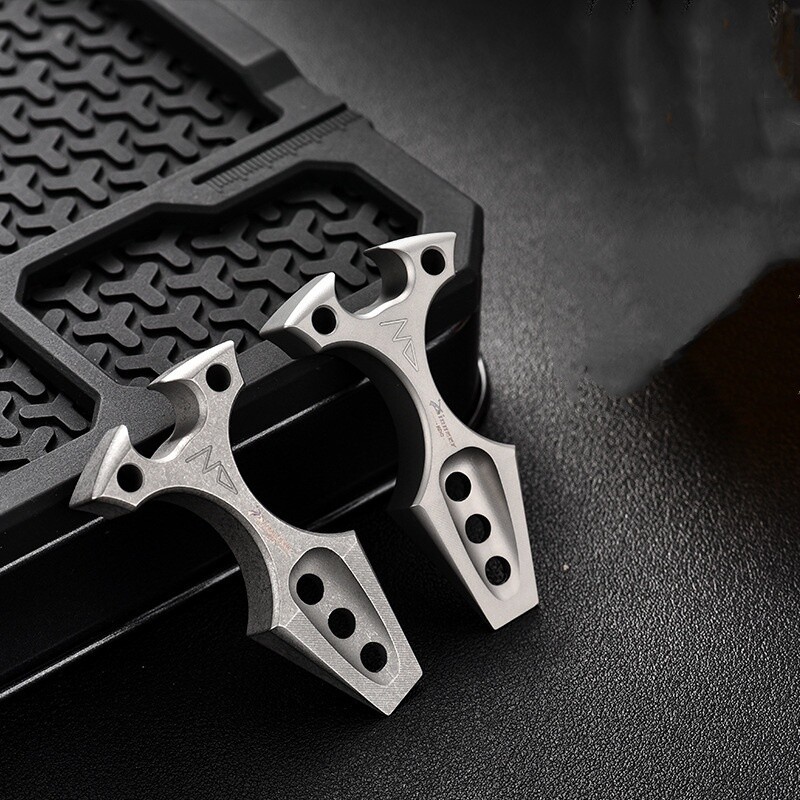 Titanium Alloy Pocket Pry Bar Crowbar Can Bottle Opener Keychain Multi Tools EDC