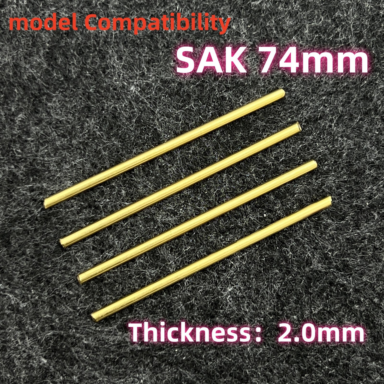 4pcs 2.0mm H62 Copper Rod Rivet for 74mm Victorinox Swiss Army Knife SAK