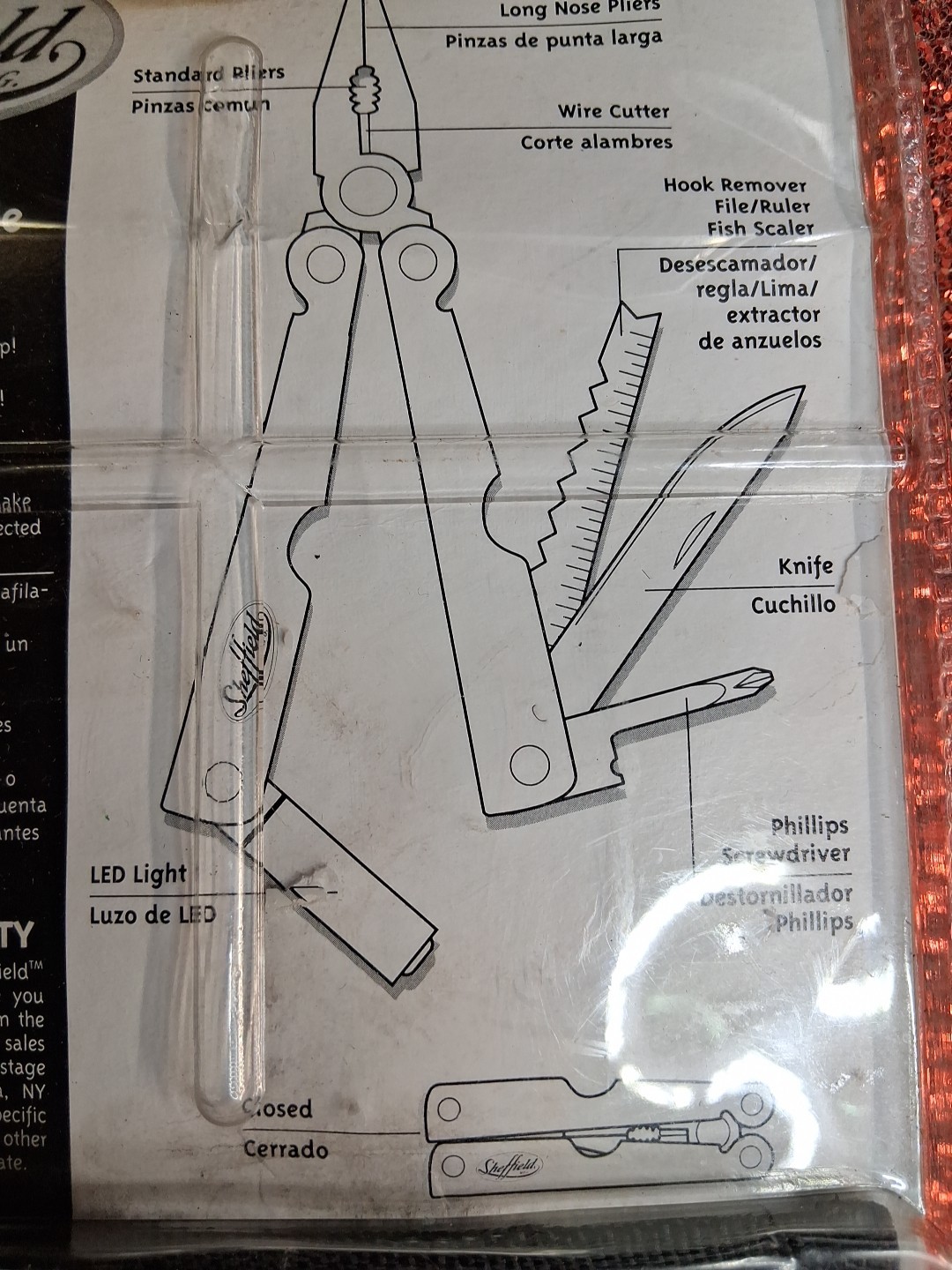 Sheffield 10 In 1 All Purpose Tool Survival Free Shipping