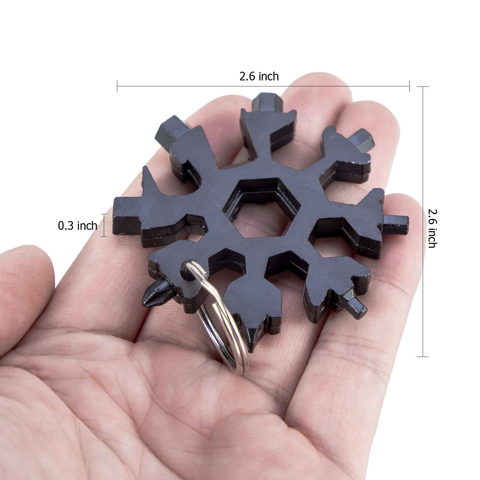 Snowflake Multitool Stainless Steel Snowflake Tool Multi Portable Snowflake Tool