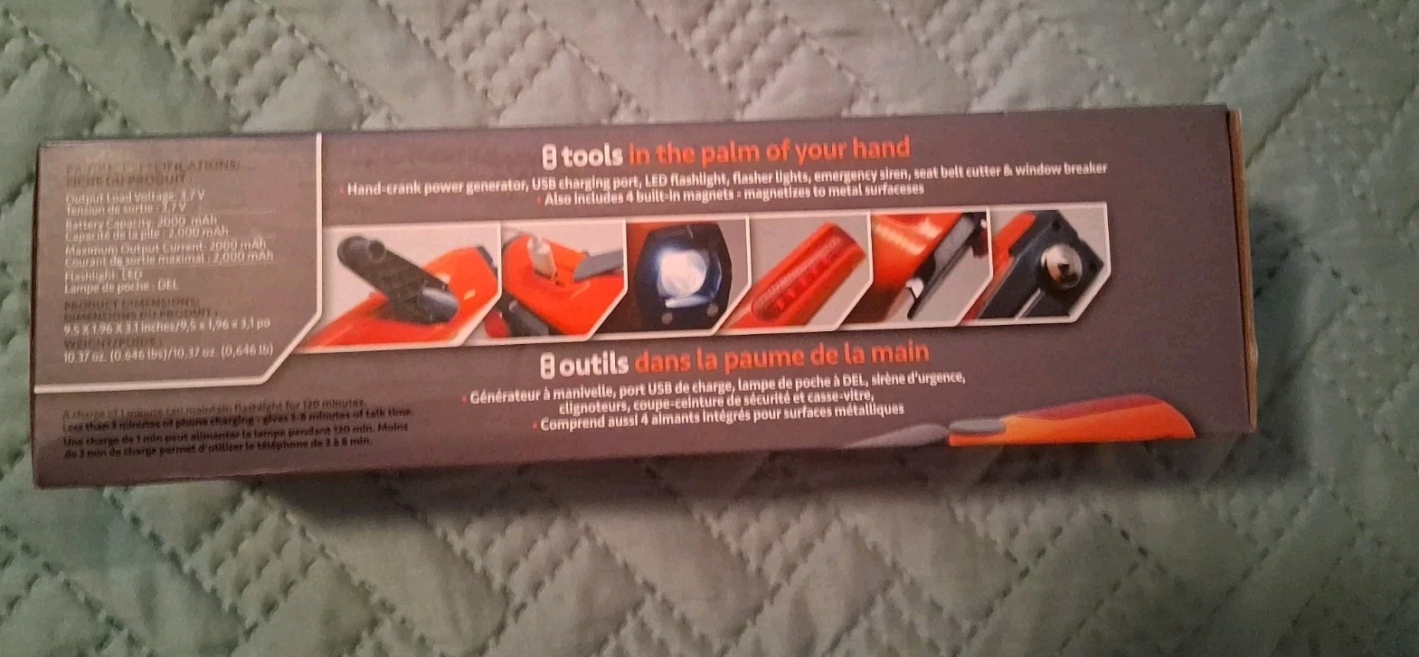 Kelvin Tools Automotive Emergency Multitool 8 Tools Total Orange
