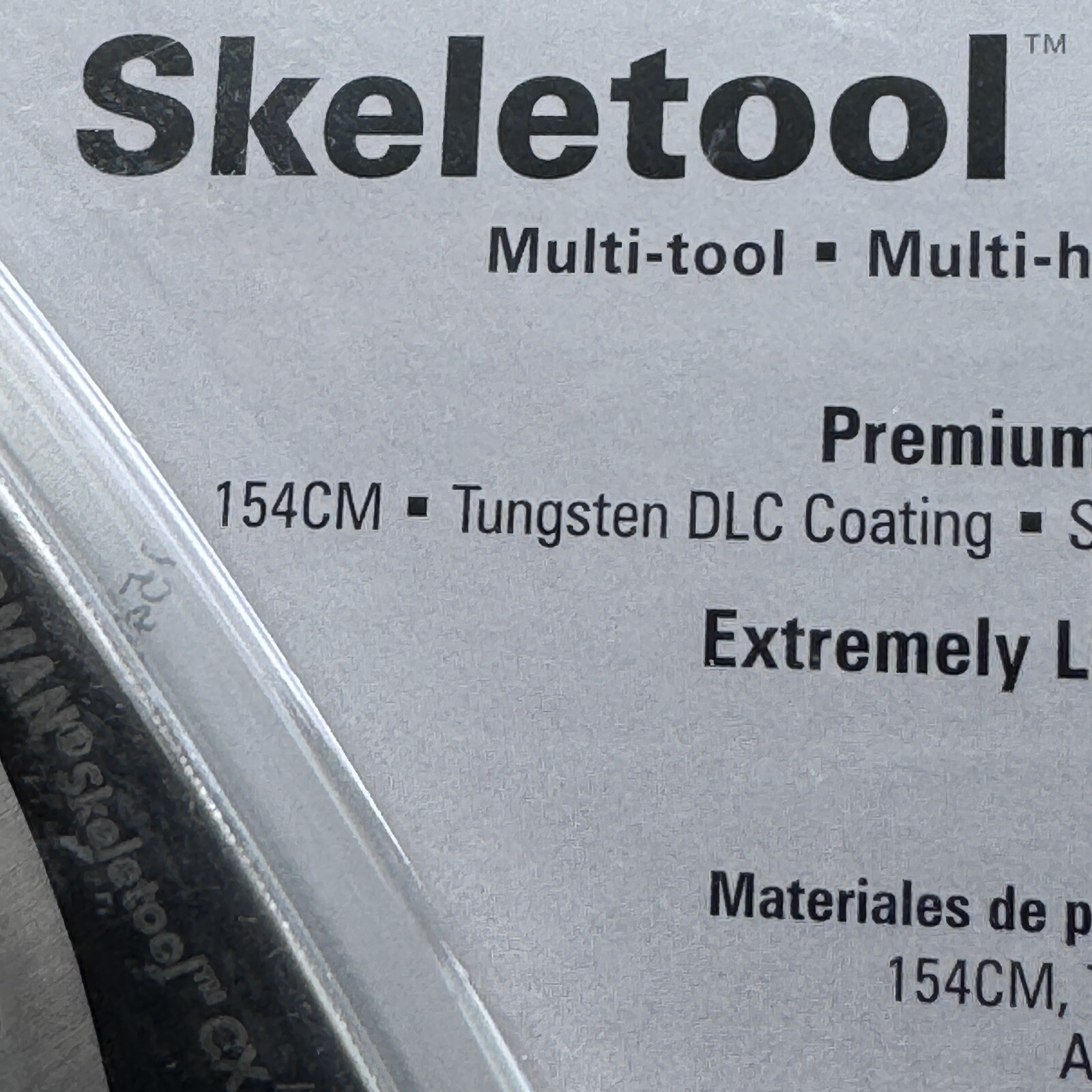 Leatherman Skeletool CX Carbon Fiber Handle Insert, Half-Serrated Blade, DLC