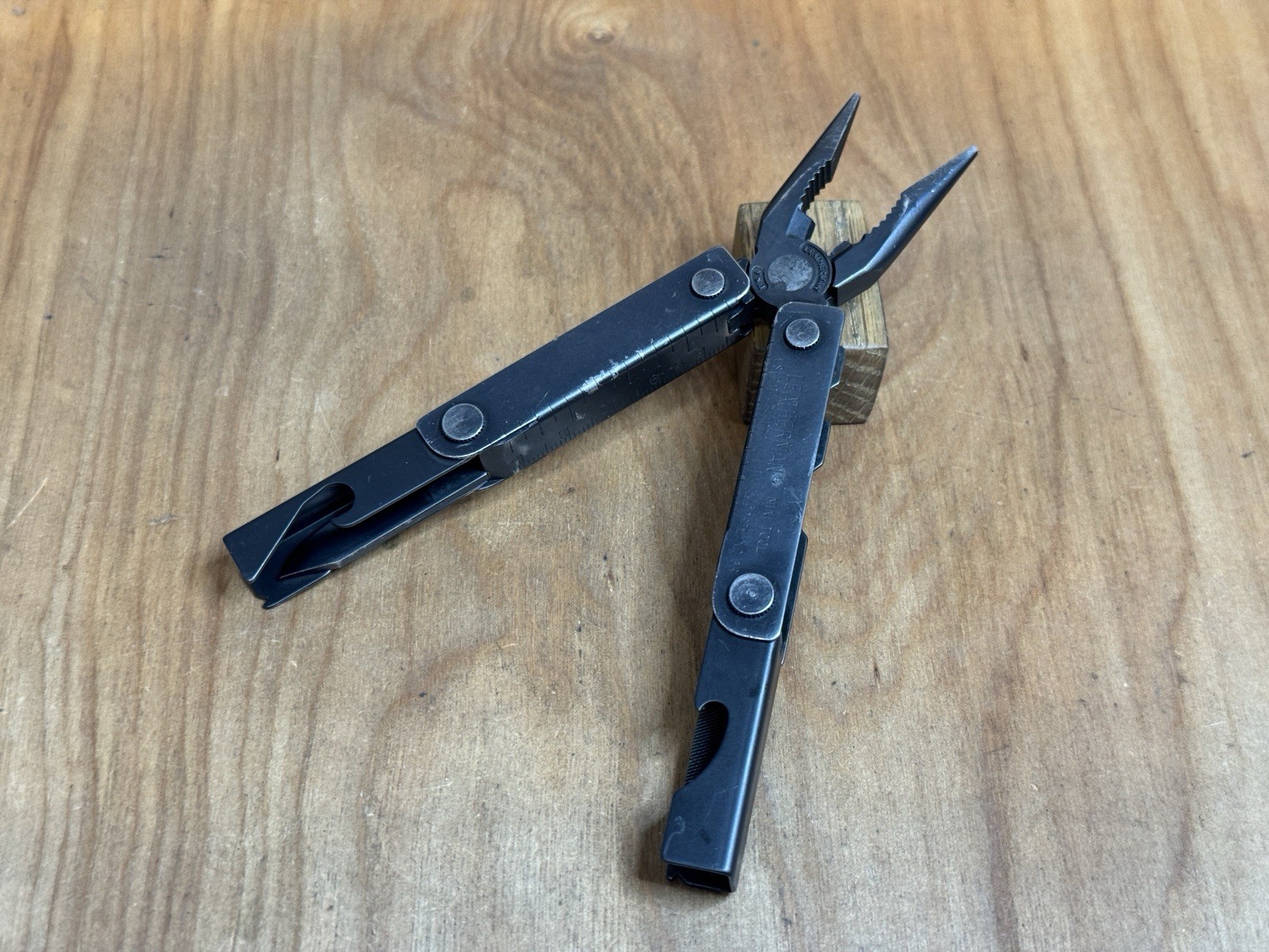 Super Rare LEATHERMAN Original MINI-TOOL Black Oxide 1995 SS USA EXCELLENT!
