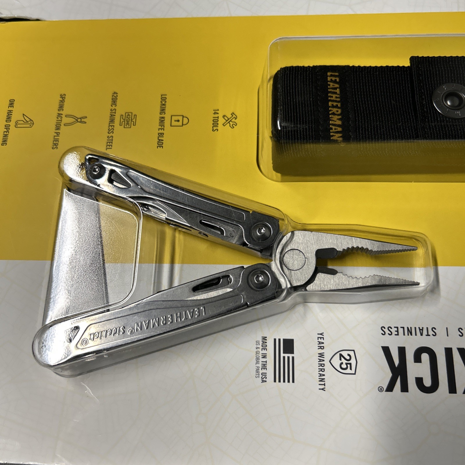 LEATHERMAN SIDEKICK® 14 Tool Stainless Steel Multi-Tool+Sheath USA You Choose 1