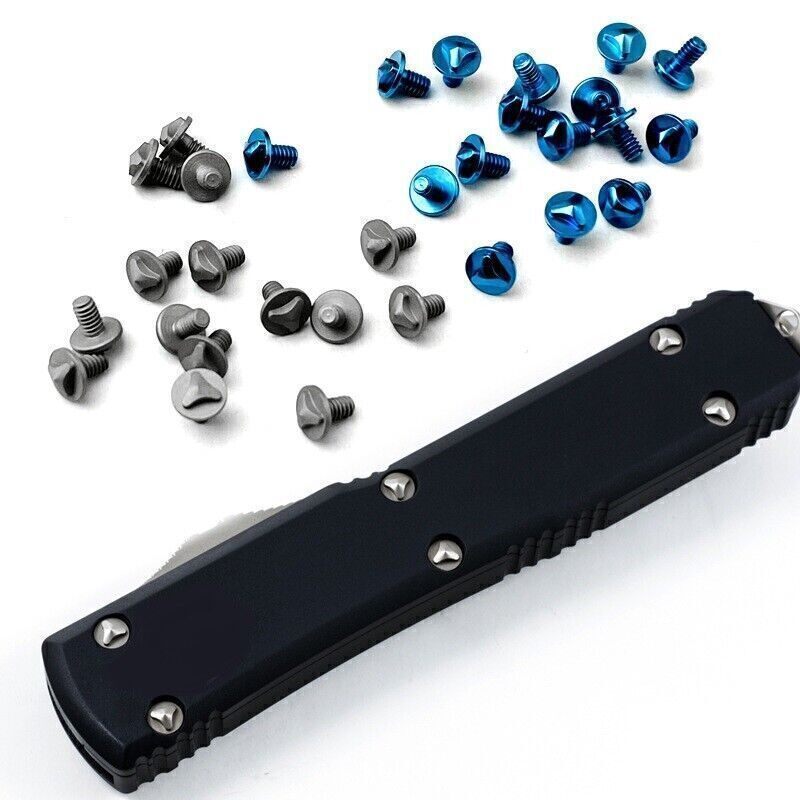 For Ultratech OTF UT Series Knives UTX-85 Titanium Alloy Handle Screws 6 PCS