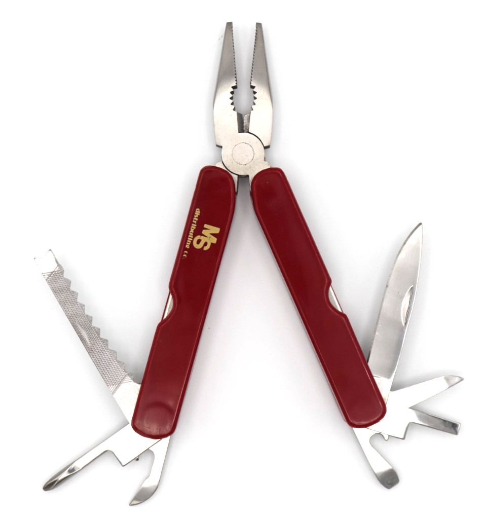 MULTITOOL – PROMO from MS Distributing – 8 Tools – Stainless Steel – with pouch
