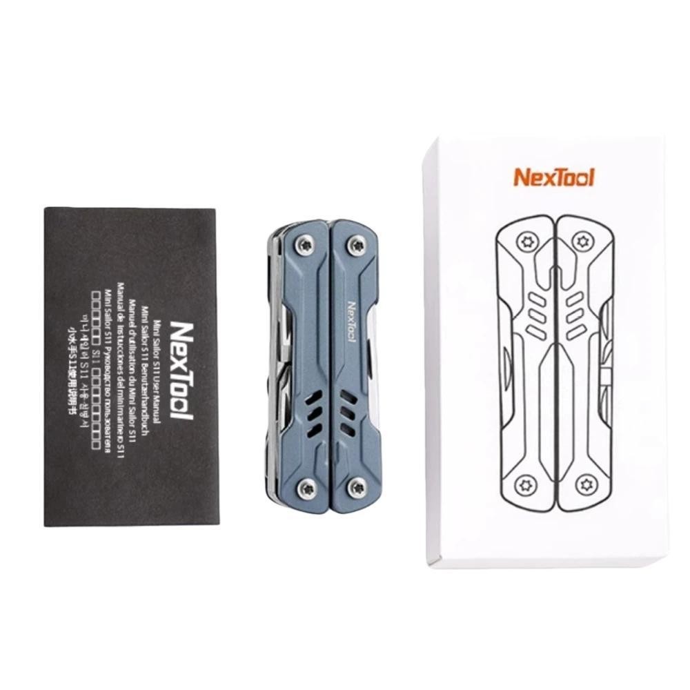 Alicate multifuncional NexToo S11l Mini Sailor 11 en 1 EDC, (color negro)