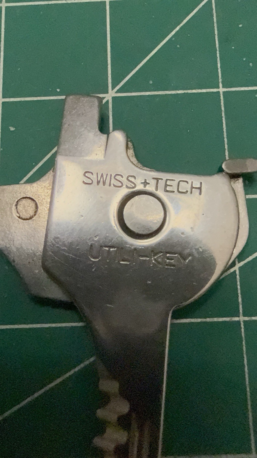 Swiss+Tech Utili-Key Tool Keychain Keyring Multi-Function Stainless Steel