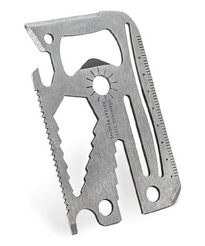 26 in 1 Multi Function Wallet Wizard – 1.2mm thin 100% Stainless Steel – Single
