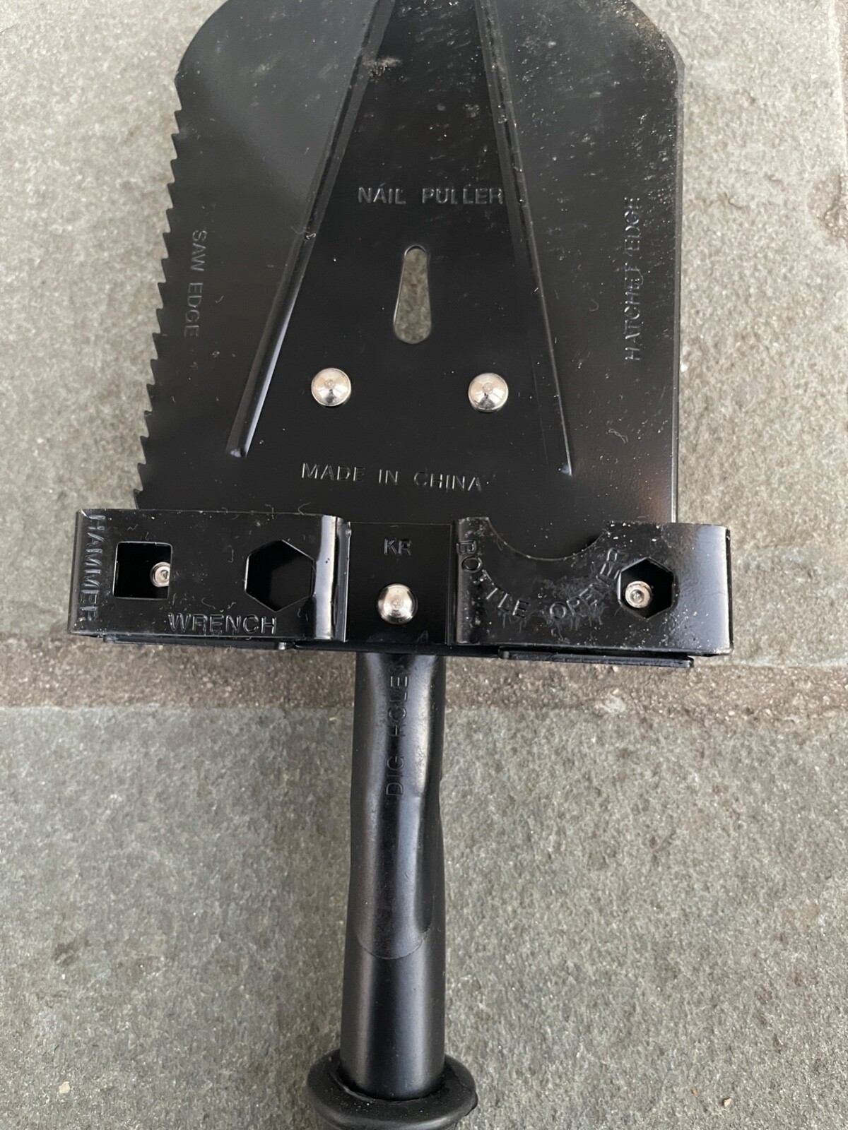 Black Multi Tool Hammer Wrench Bottle Opener Saw Blade Nail Puller Hatchet New