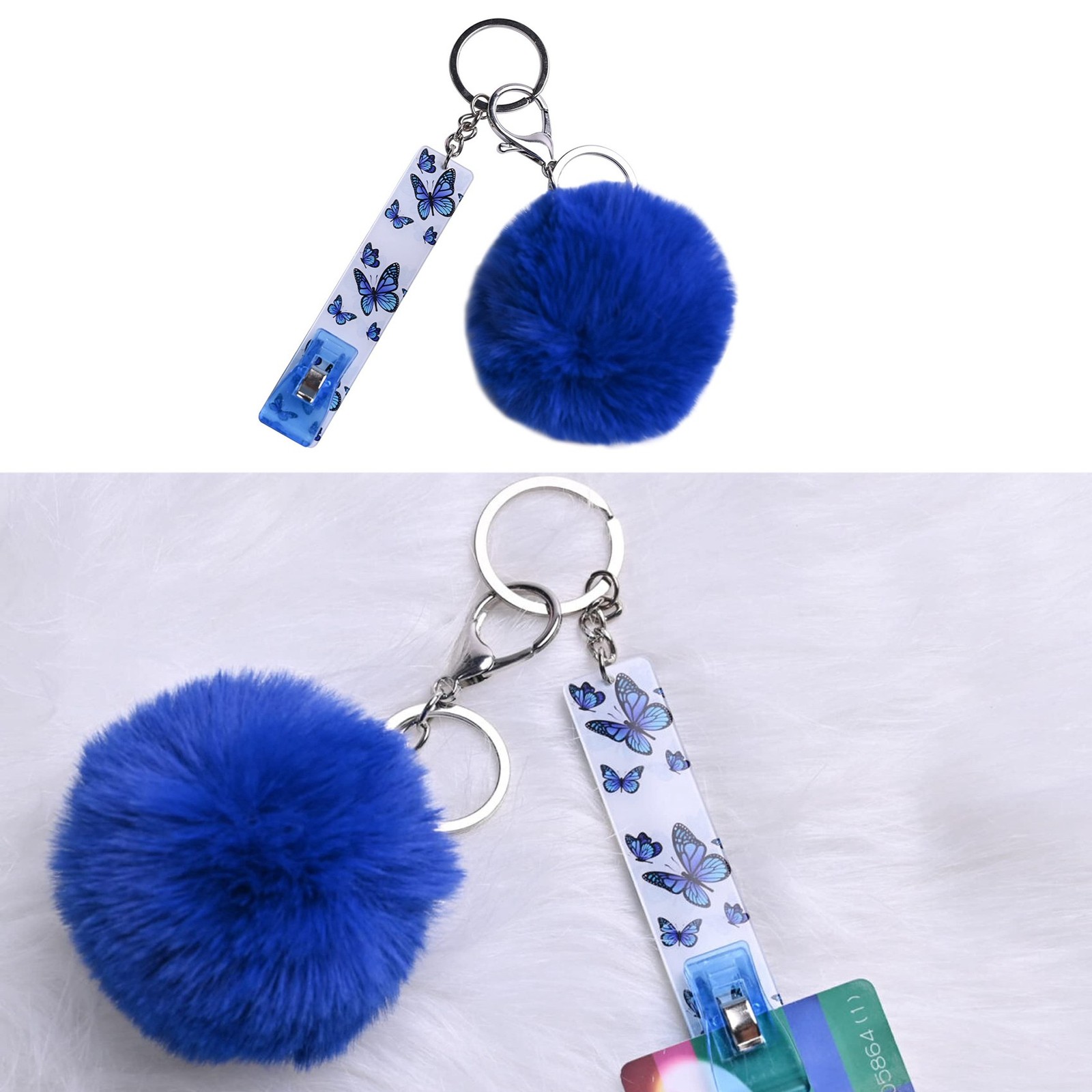 Card Grabber Keychain Card Puller for Long Nails ATM Card Clip Contactless8549