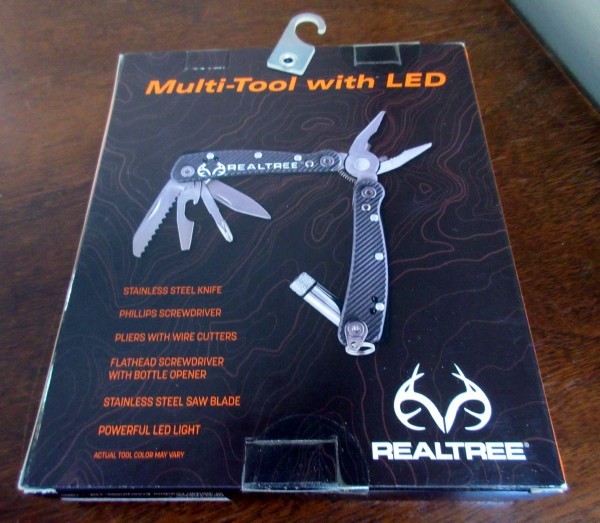 new RealTree 8 Multi-Tool w/ LED Stainless Steel knife, Screwdrivers, Pliers, +