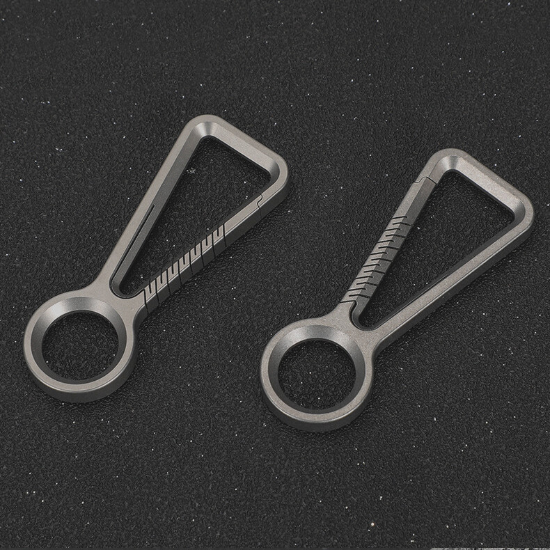 TC4 Titanium Alloy Keychain Car Key Chain Quality Portable Carabiner EDC Tool