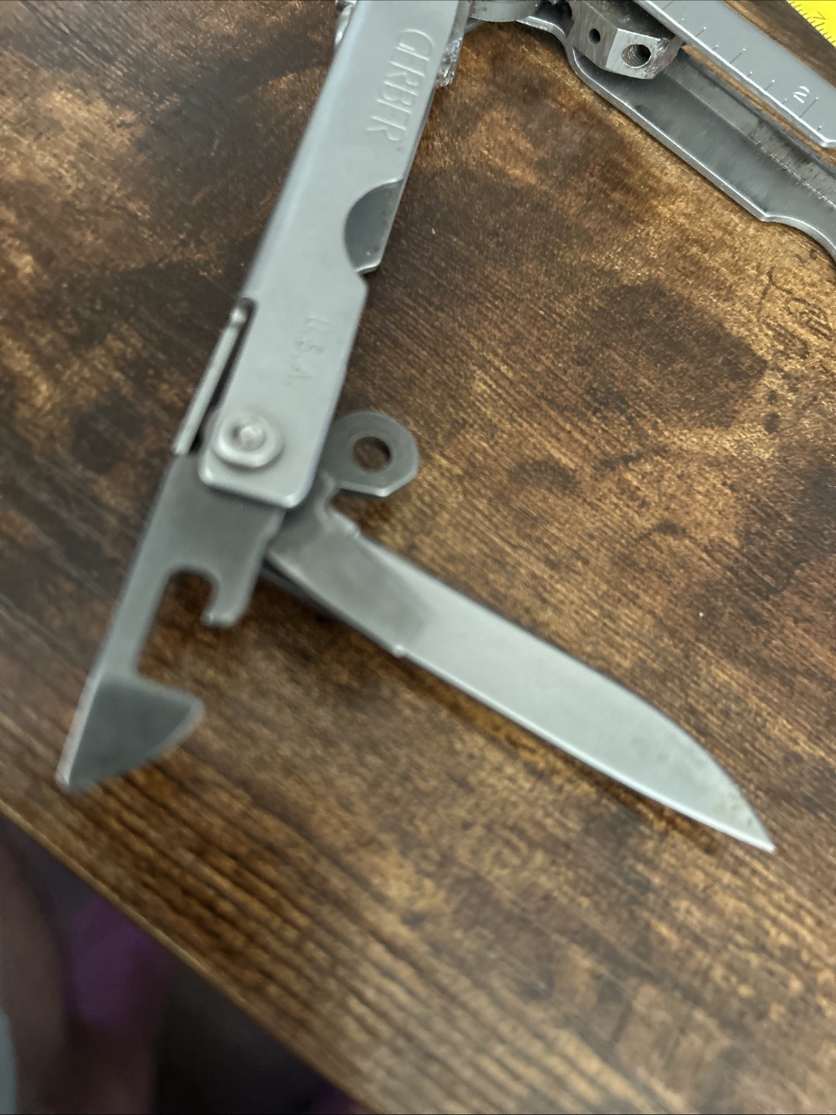 Gerber Stainless Steel Multi-Tool 7-in-1 Pliers Knife File Can Opener Ruler