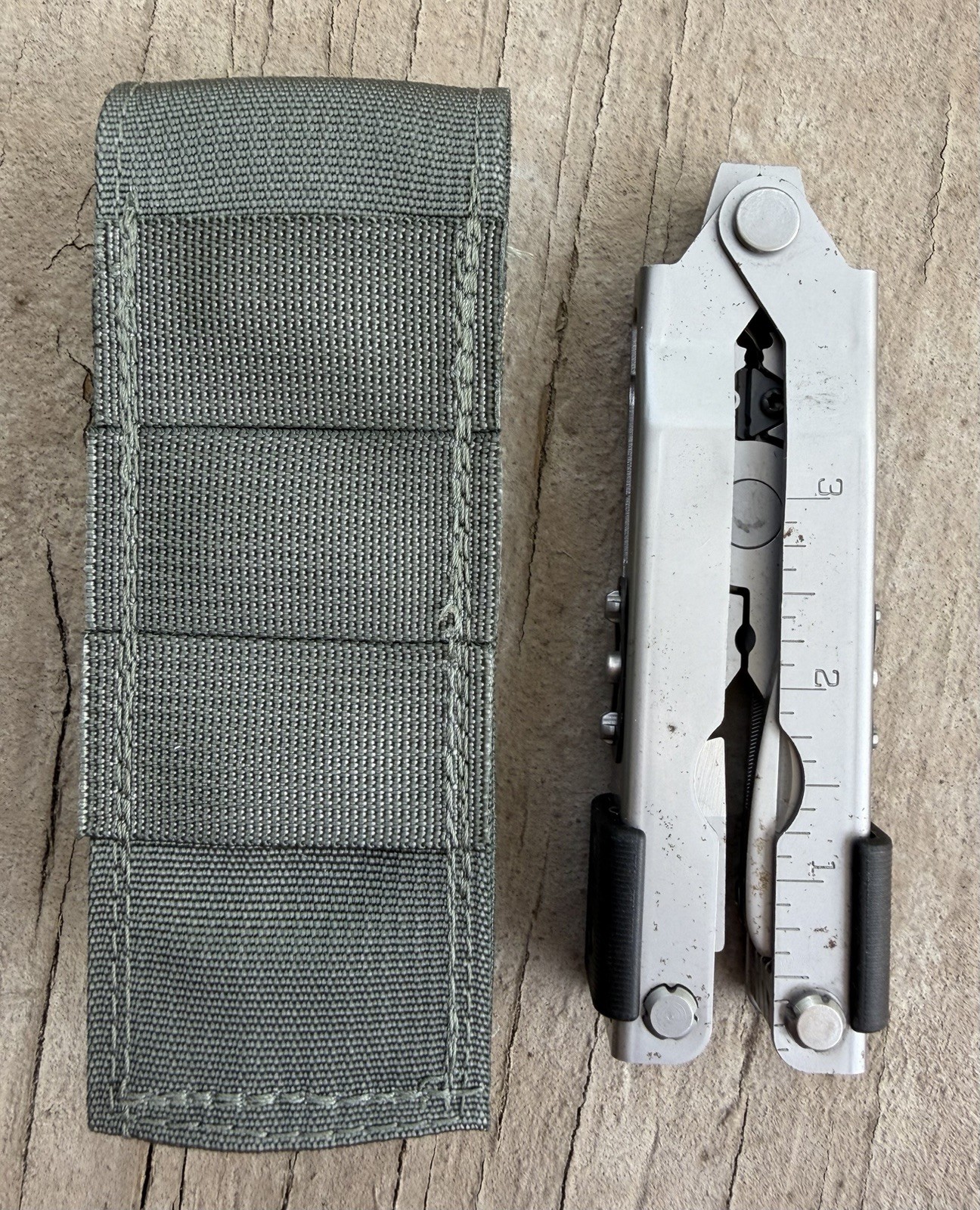 GERBER MP600 BLUNT NOSE SILVER MULTITOOL W/ACU SHEATH, EXCELLENT OVERALL