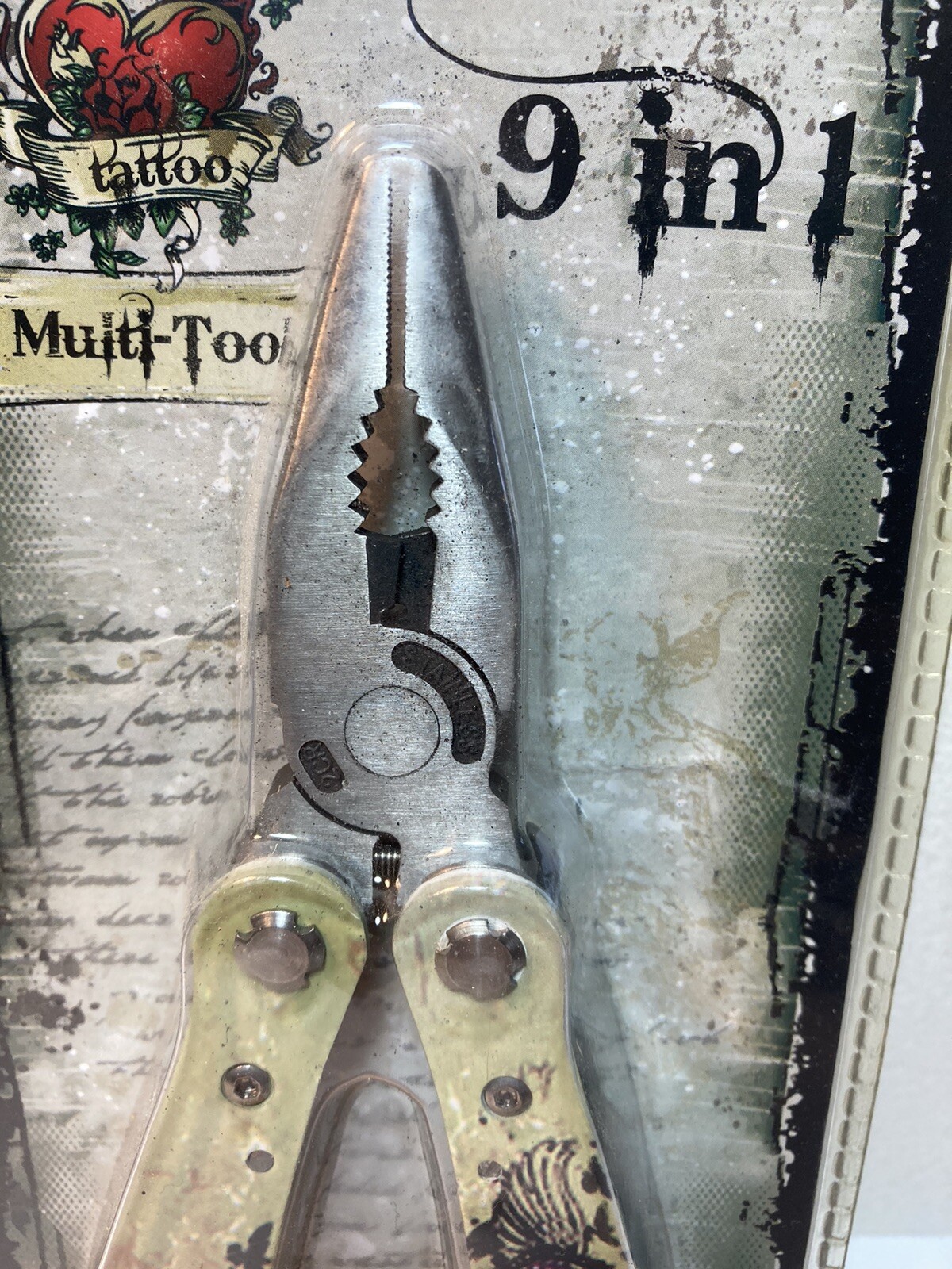 Iron Bridge Tattoo 9 in 1 Multi Tool Tattoo – Peace- NOS