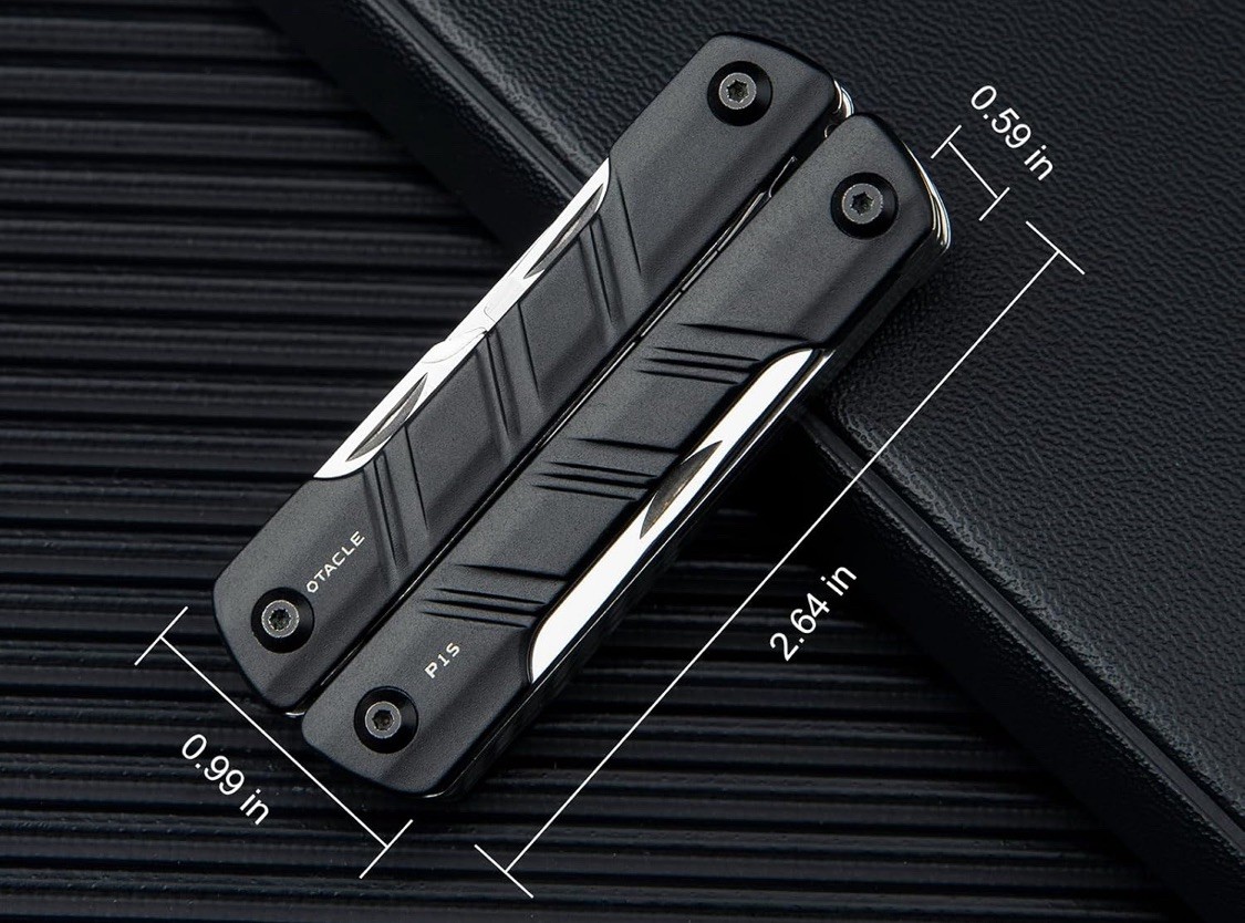 OKNIFE Otacle P1S 11-in-1 Multi-Scissor, Lightweight Stainless Steel Multitool
