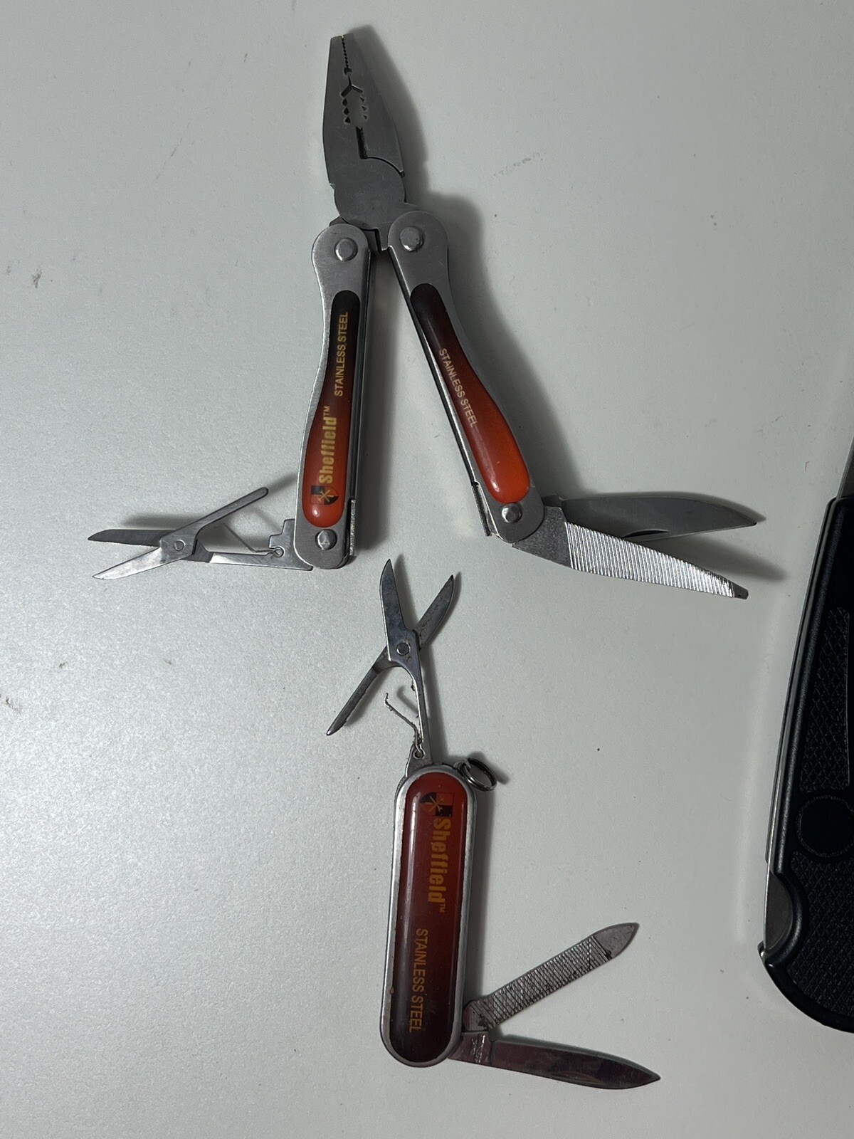 Sheffield Primaknife Plus Knife Lot of 4 Stainless Hong Kong Locking Camping