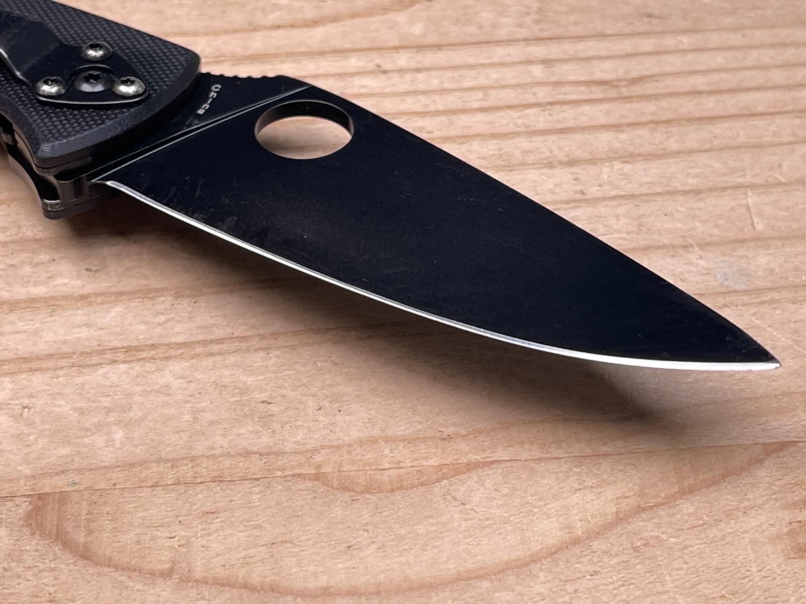 Spyderco Tenacious Plain Edge Black 8Cr13Mov G-10 Folding Pocket Knife