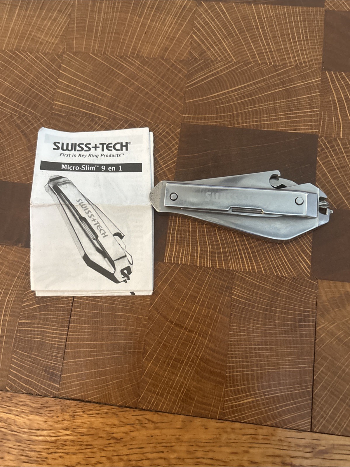 SWISS+TECH Micro Slim Multi Purpose Pocket Multi Tool Keychain