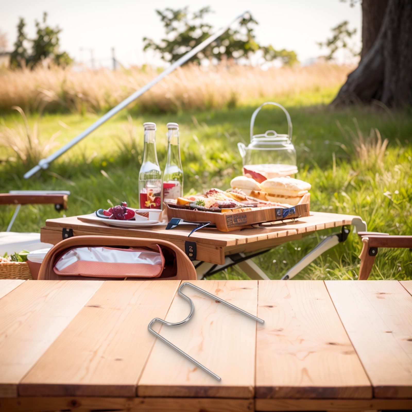 Stainless Steel Canister Stand for Camping Rust proof and Easy to Store