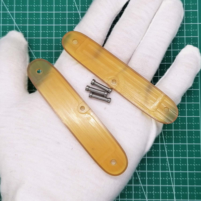 1 Pair Custom Made ULTEM PEI Handle Scales for 93mm Victorinox Swiss Army Knife