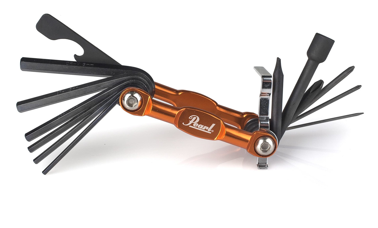 Orange Multitool 13 in 1 Drum Tool with Hex Keys Screwdrivers and Bottle Opener