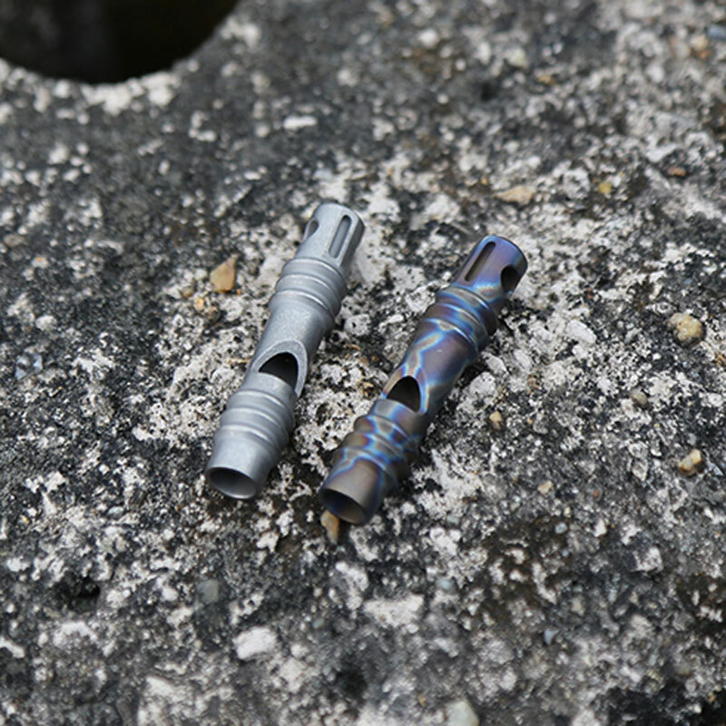 Titanium TC4 Safe Whistle SOS High Frequency Training EDC Outdoor Survival Tool