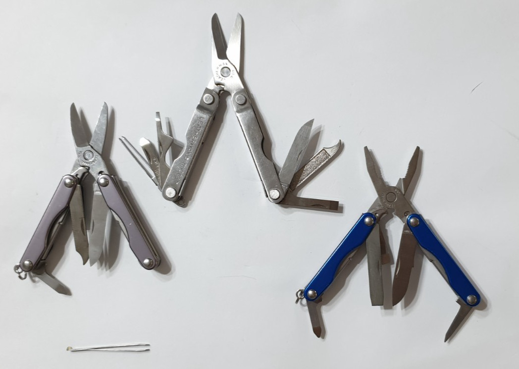 🔥🔥 3X Leatherman Squirt P4 S4 Micra Multi Tool Collectable Keychain Rare Set
