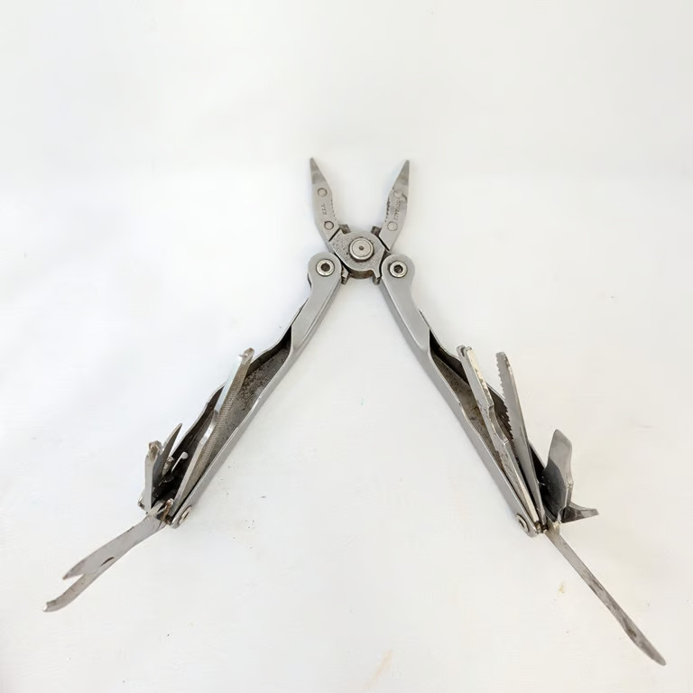 Schrade Tough Tool Multi-Tool USA Made Vintage Pliers Stainless PAT PEND Silver