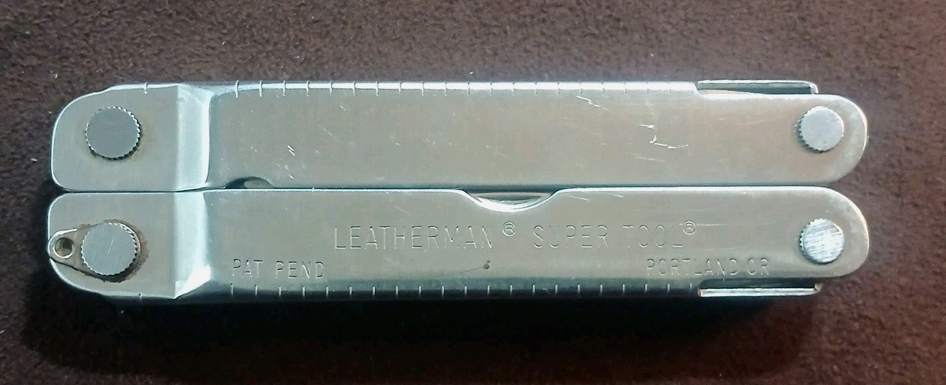Vintage Pat. Pend. Letherman Super Tool With Blk Nylon Sheath, U.S.A.