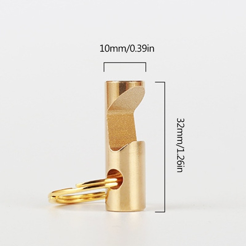 Brass Creative Mini Key Chain Opener Portable Tool Gadgets Opener with Key Ring