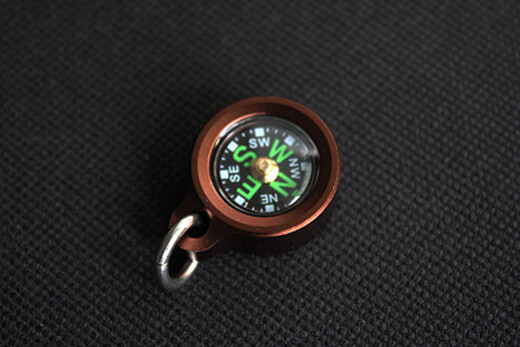 EDC 1 PC Mini Aluminum Alloy Polycarbonate Compass Camping Compass Pendant