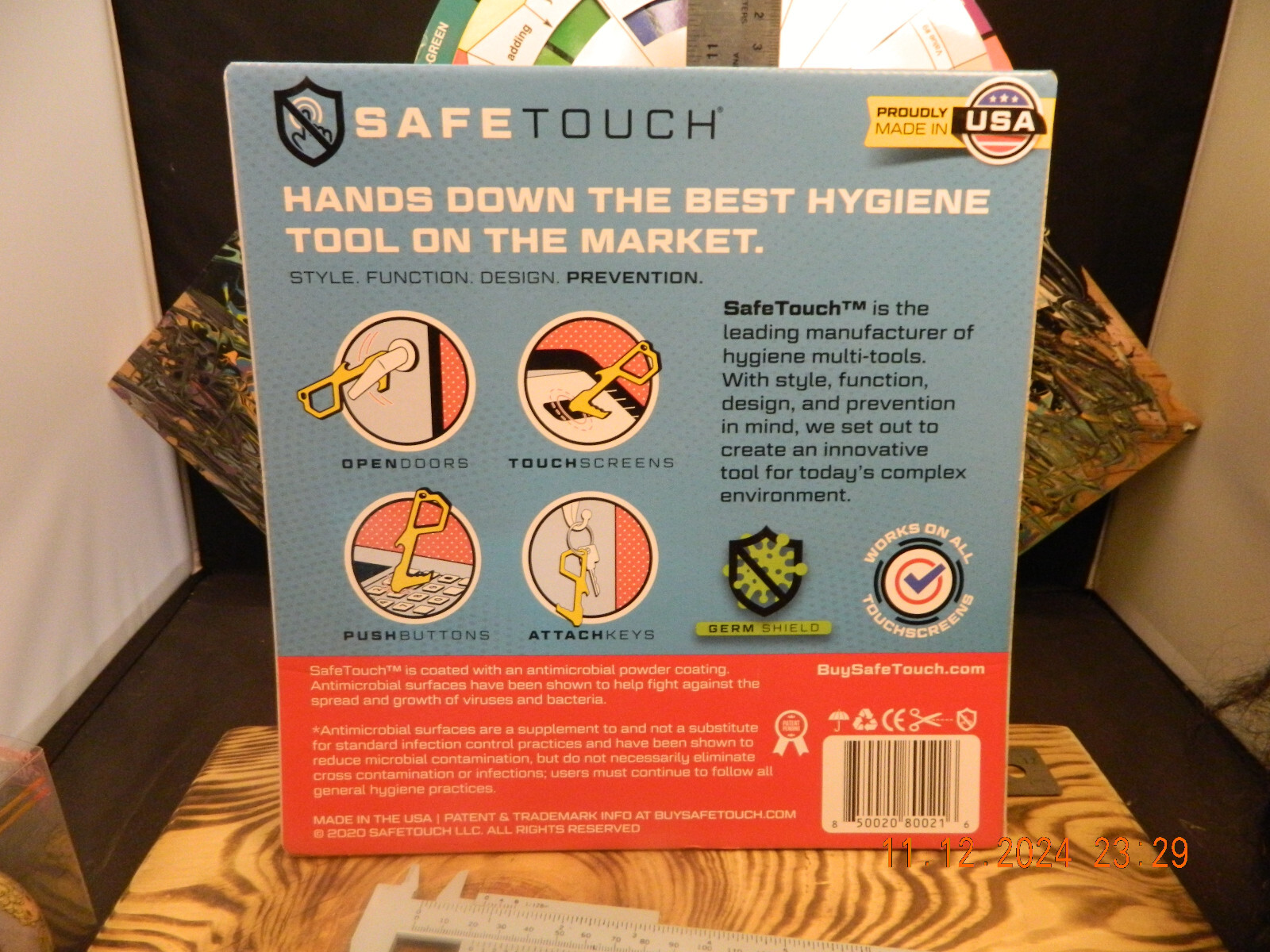 SafeTouch Hygiene Multi-Tool Works on Touch Screen Made in USA (2 Pack)
