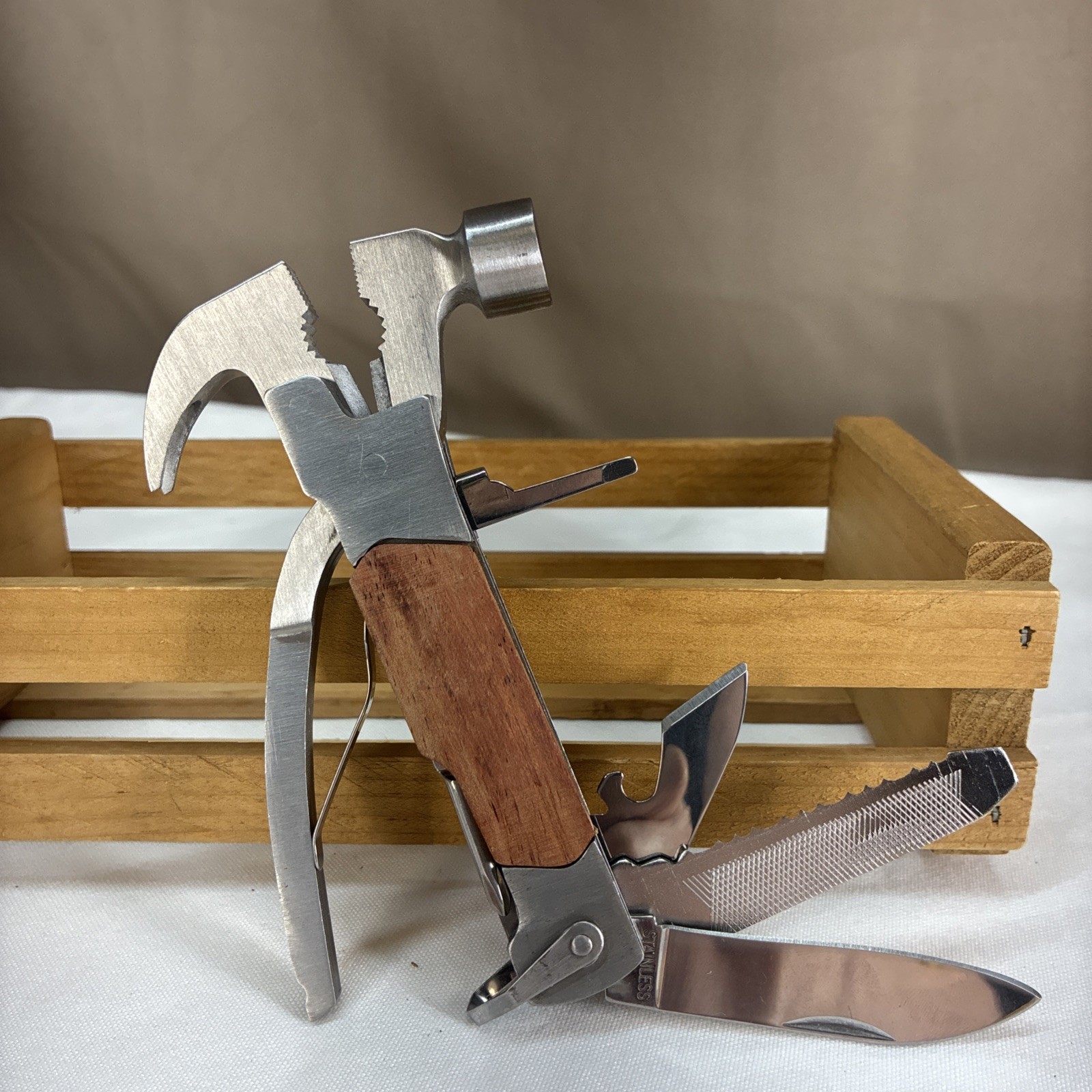 Sheffield Multi Tool Pocket Knife Cutters Saw Hammer File Pliers Camping
